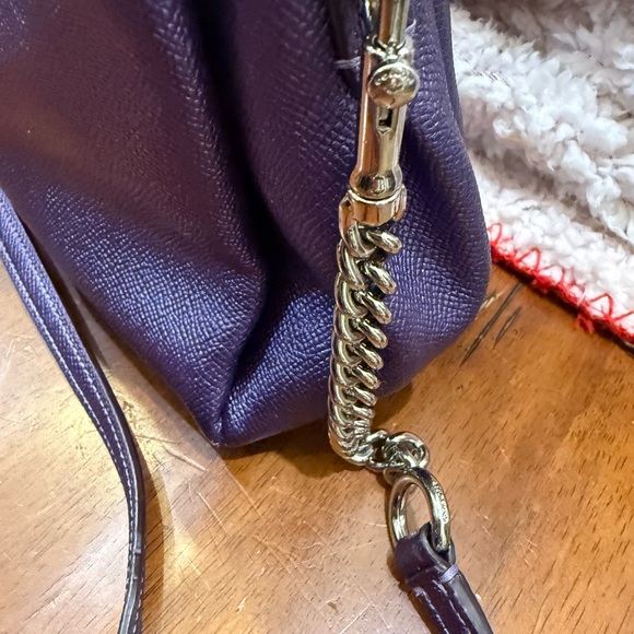Coach Metallic Purple Crossbody Bag - Picture 6 of 12